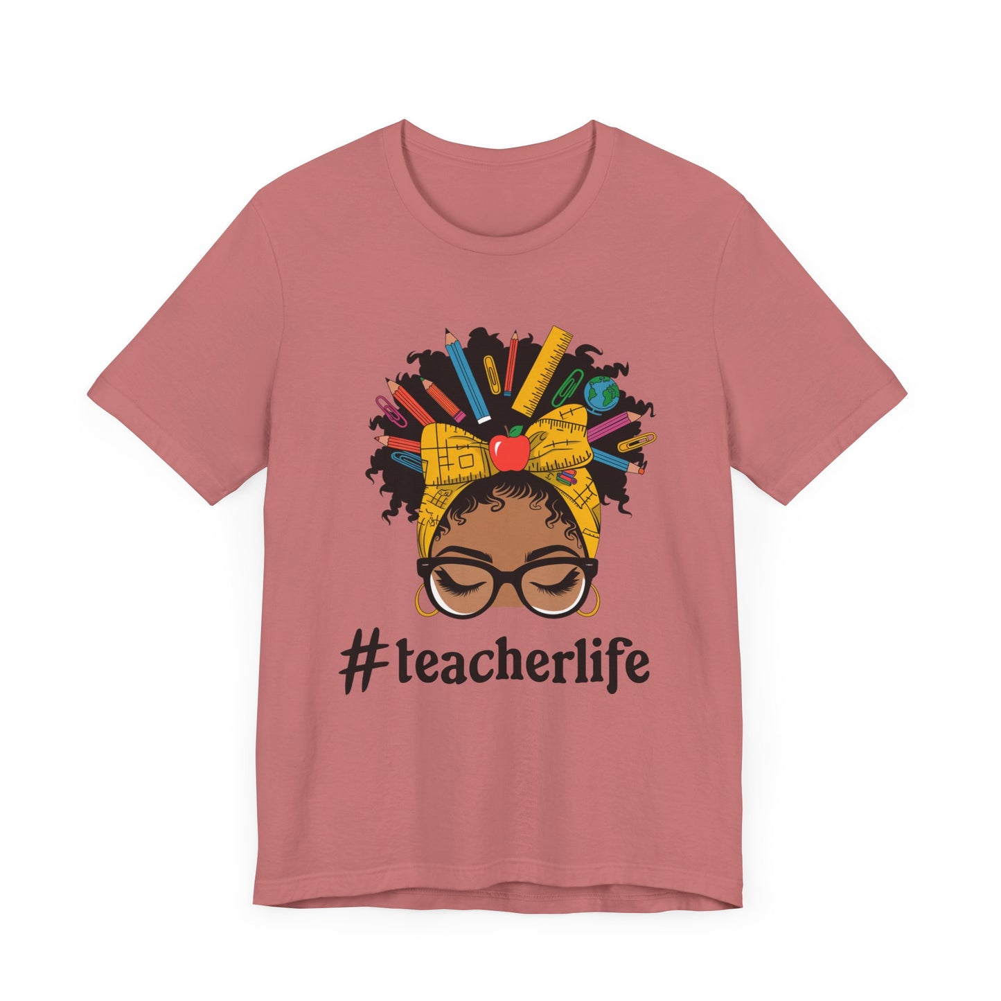 #TeacherLife Unisex Short Sleeve Tee - Celebrate Educators in Style