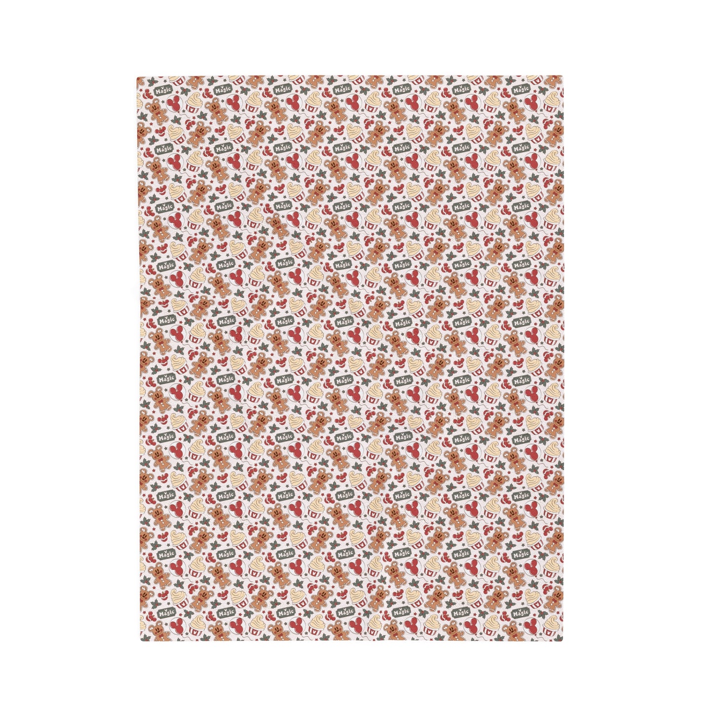 Plush Blanket - Gingerbread Christmas