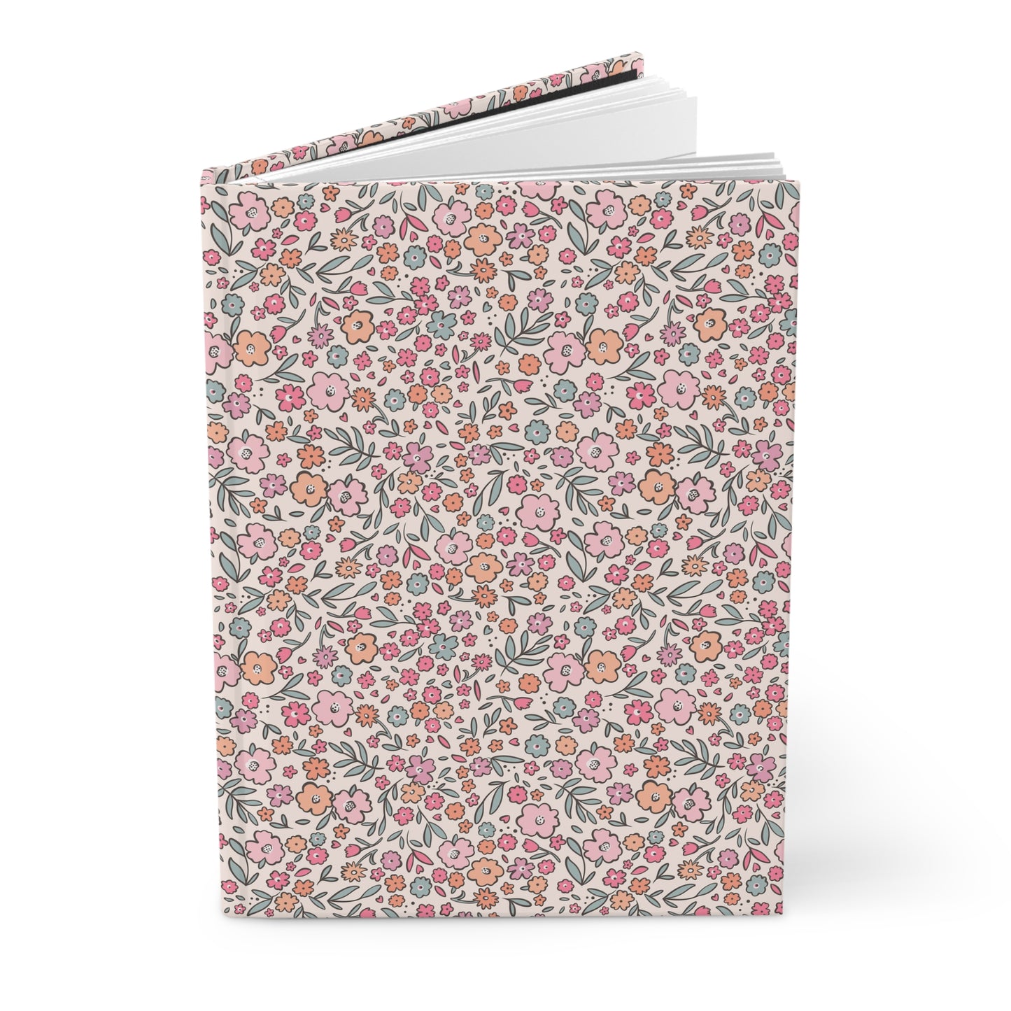 Floral Hardcover Journal - Pretty Notebook for Writing, Journal, Diary, Gift for Her, Creative Planner