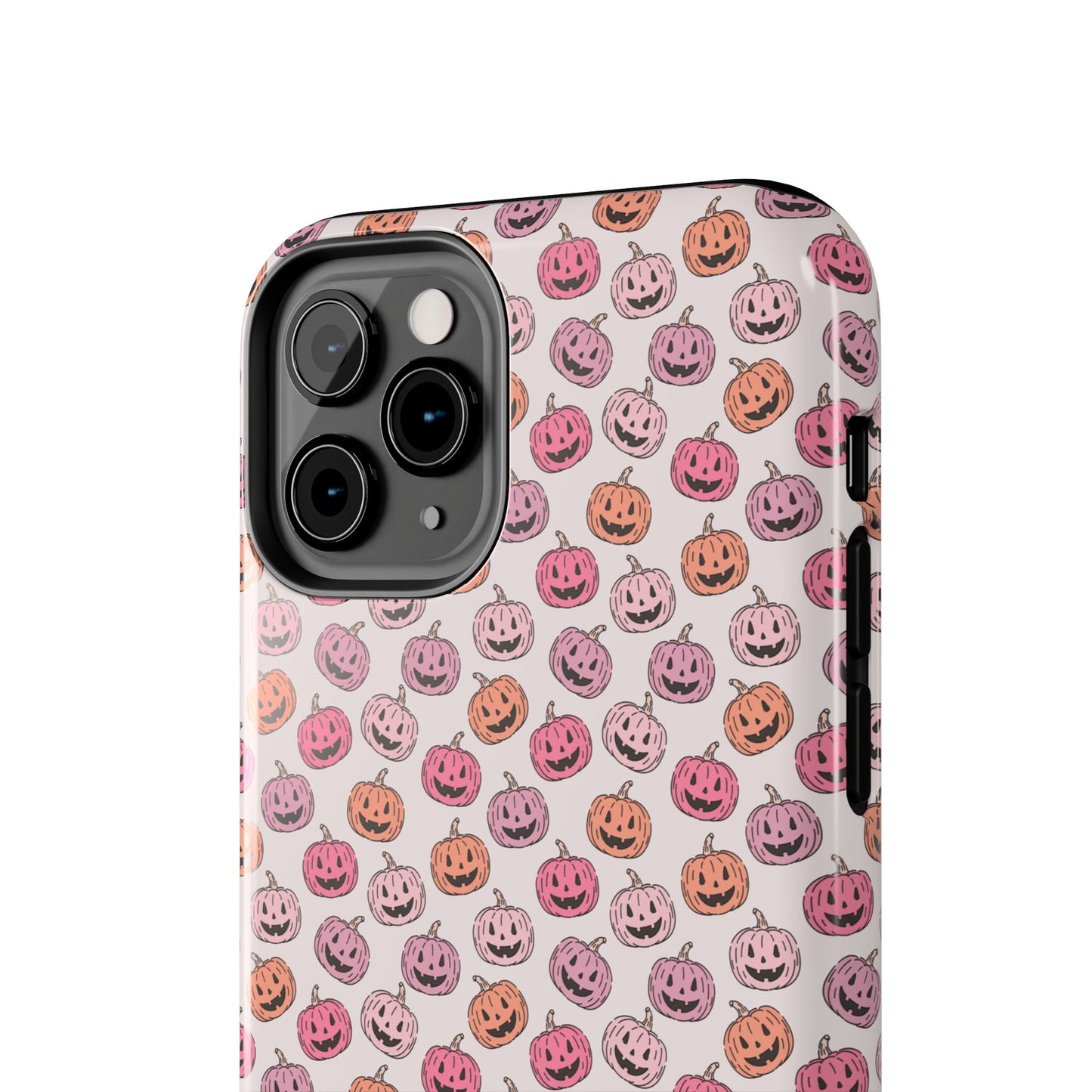 Cute Pumpkin Pattern Tough Phone Cases | Fall Decor, Halloween Accessories, Gifts for Her, Trendy Phone Protection