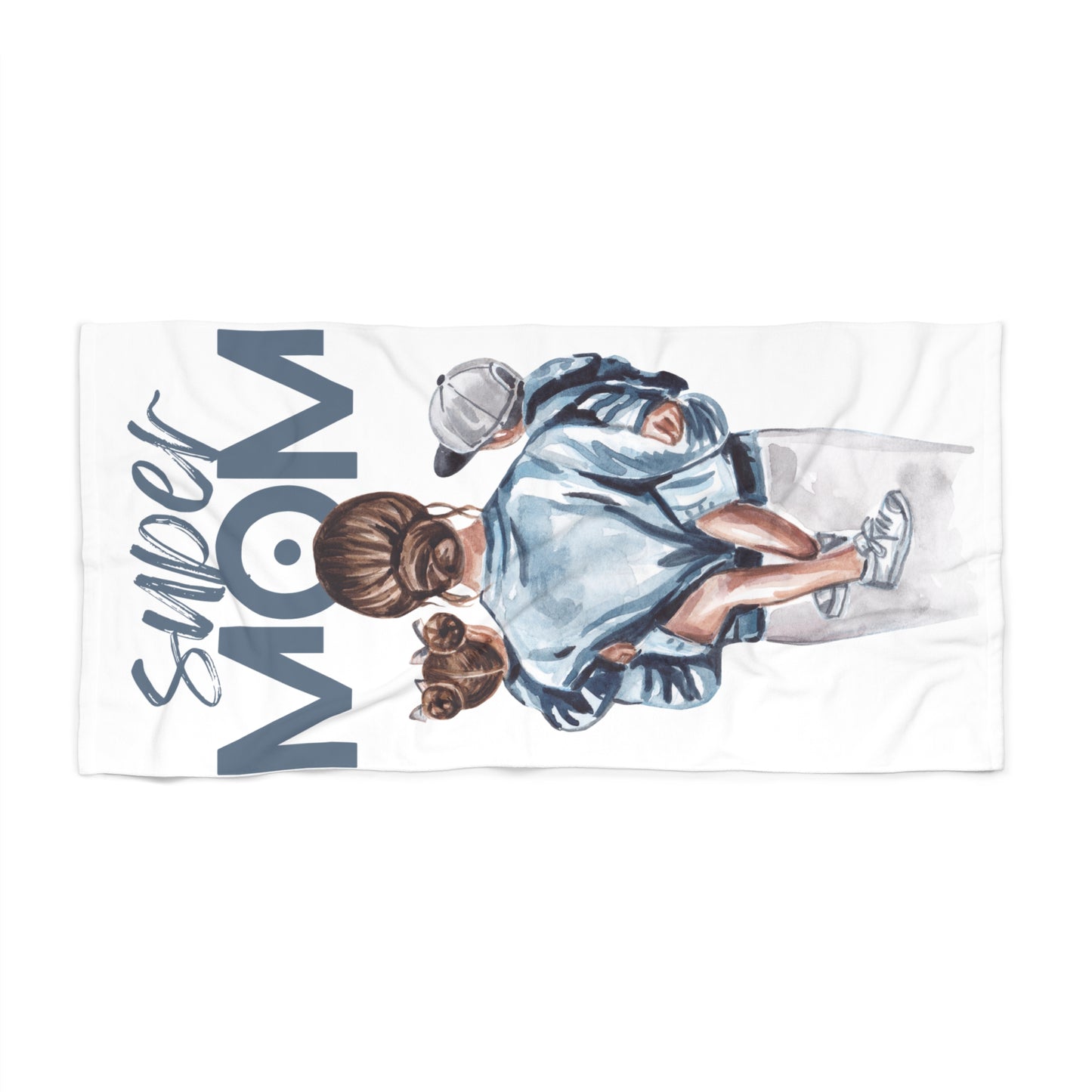 Super Mom of both Beach Towel