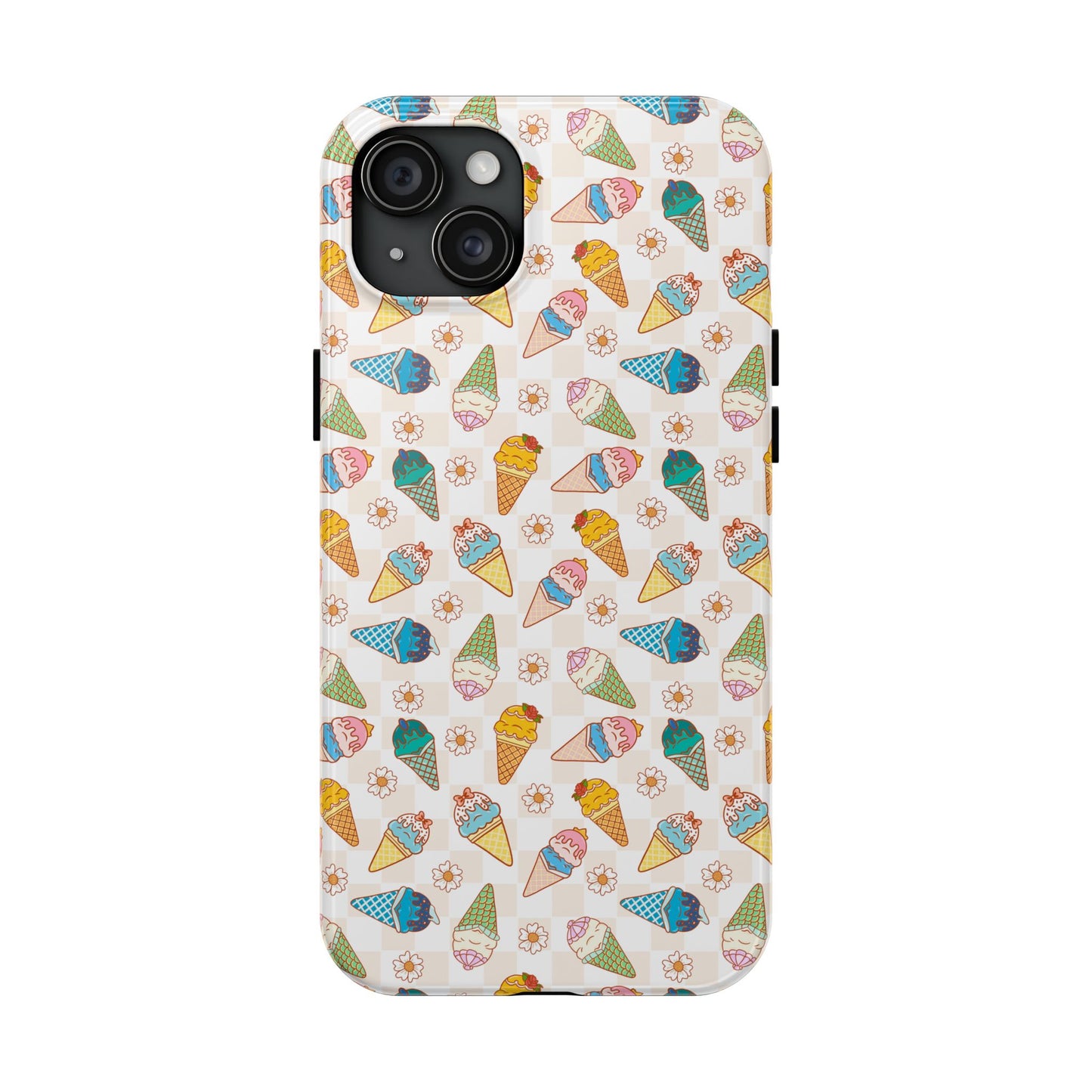 Princess Themed Colorful Ice Cream Tough Phone Cases - Fun, Giftable, Summer Vibe, Durable Protection for Your Device, Perfect for Food Lovers, Bright