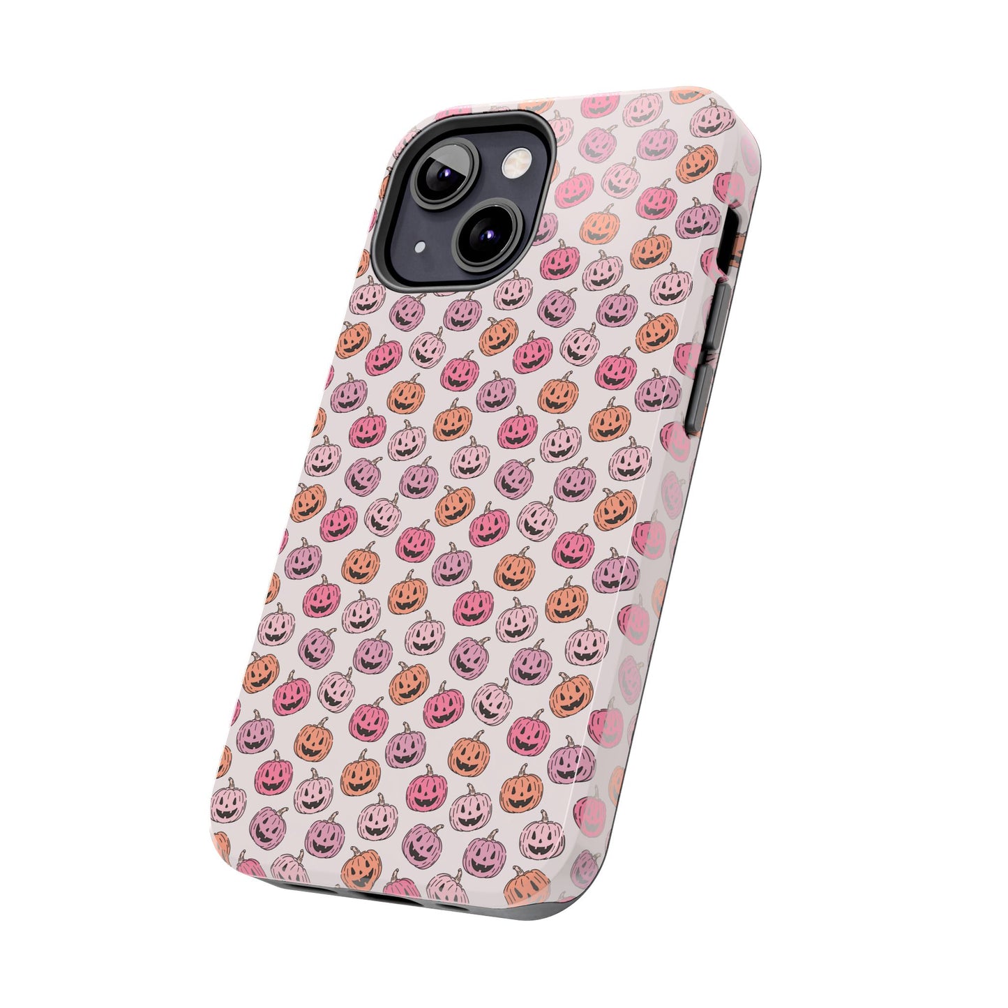 Cute Pumpkin Pattern Tough Phone Cases | Fall Decor, Halloween Accessories, Gifts for Her, Trendy Phone Protection
