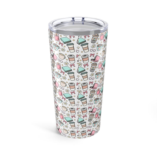 Cute Coffee Tumbler, Travel Mug for Hot Drinks, Fun Gift for Coffee Lovers, Stylish Insulated Cup, Drinkware for Home & Office