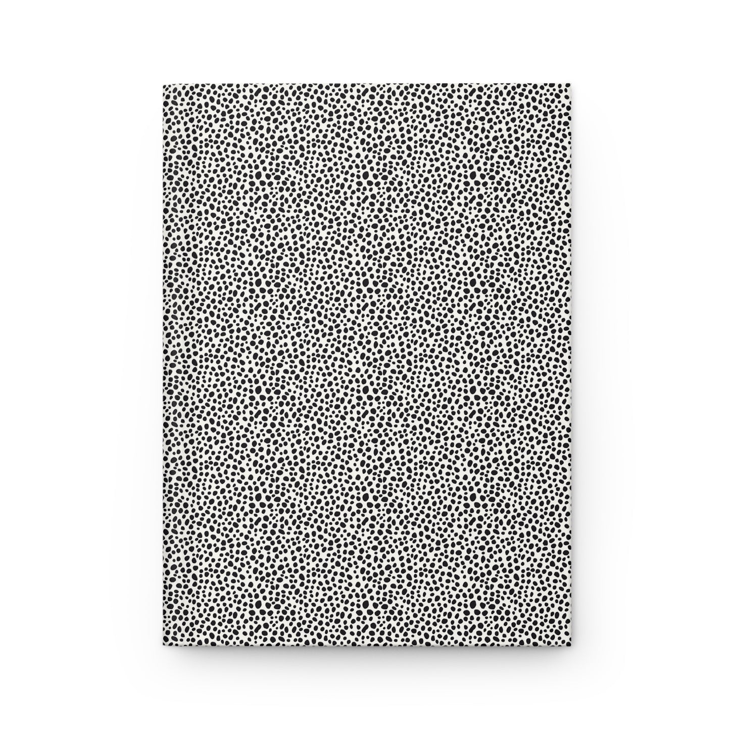 Stylish Matte Hardcover Journal, Elegant Notebook, Black and White Dotted Design, Personal Diary, Creative Writing Journal