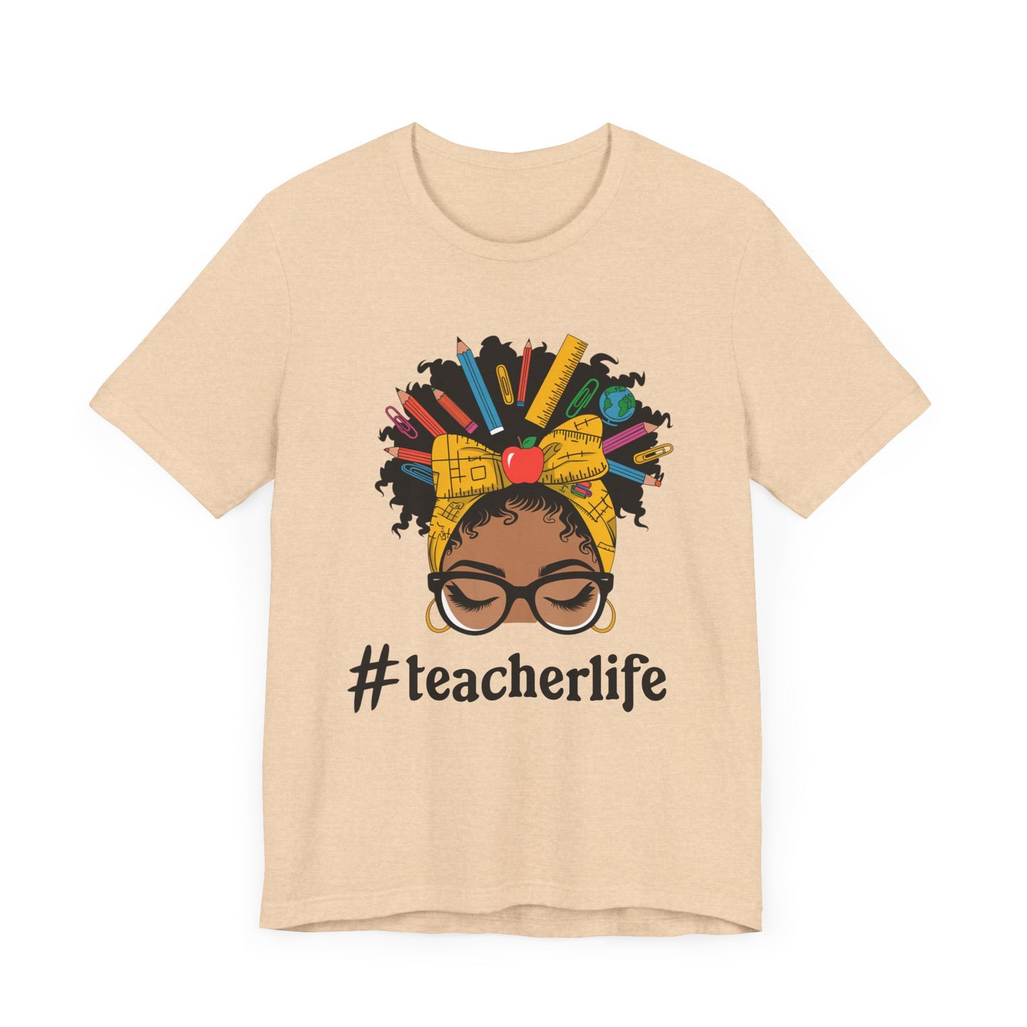 #TeacherLife Unisex Short Sleeve Tee - Celebrate Educators in Style