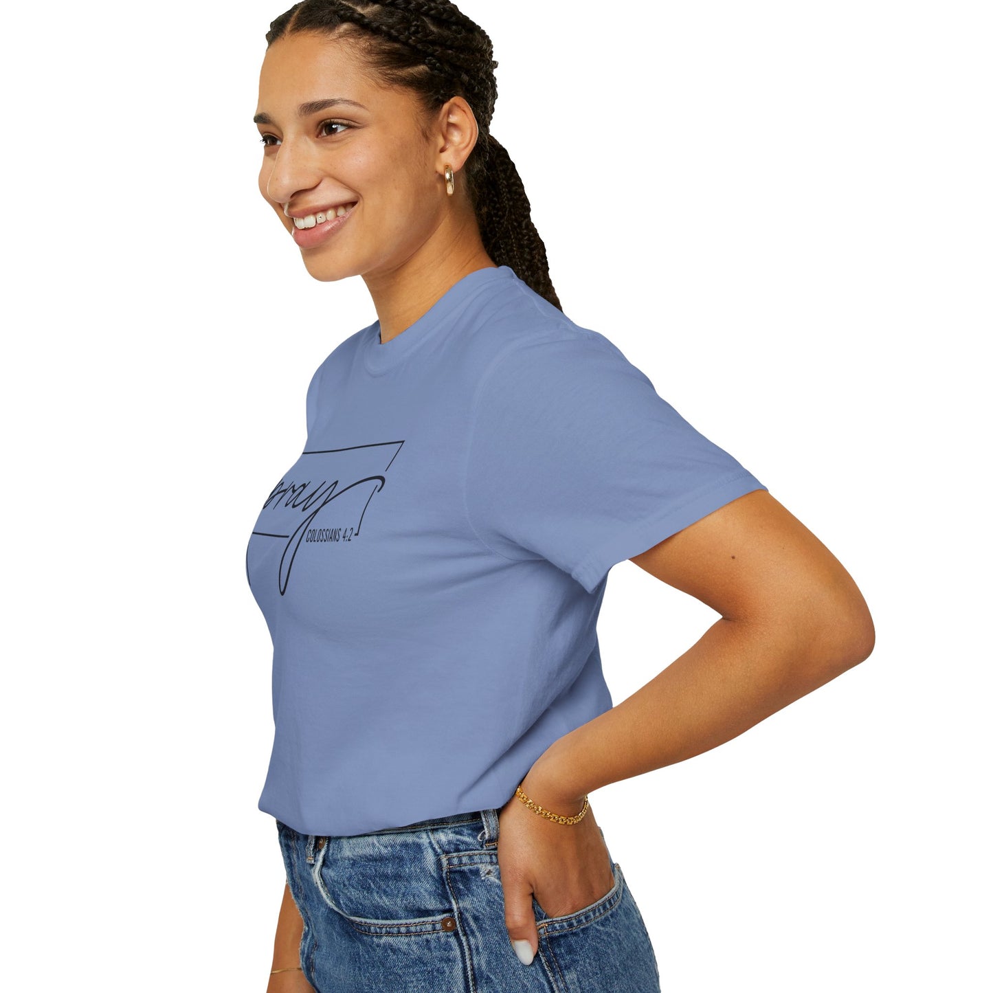 Pray Unisex Garment-Dyed T-Shirt, Faith-based Tee, Inspirational Shirt, Gift for Believers, Casual Faith Wear