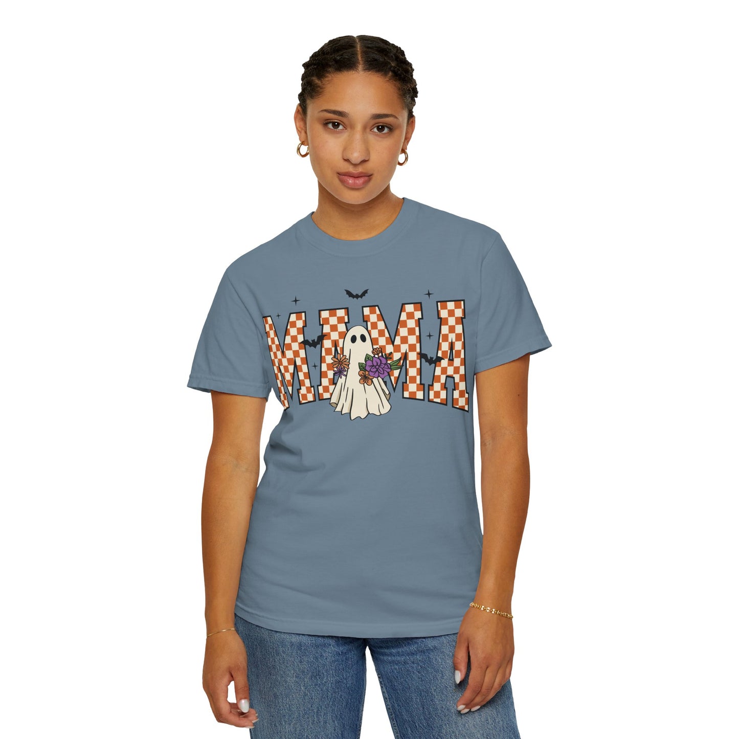 Ghostly Mama T-shirt, Spooky Mama Shirt, Halloween Tee, Gift for Mom, Fall Fashion, Unisex Graphic Tee