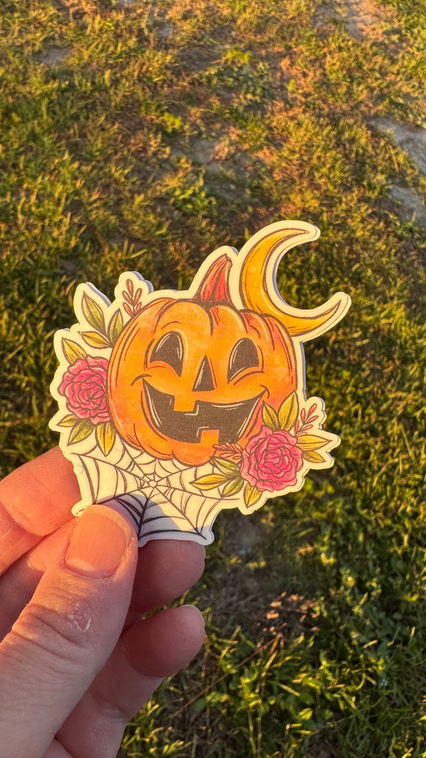 Witchy Pumpkin Vinyl Sticker
