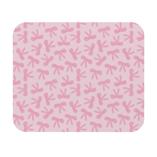 Cute Pink Bow Pattern Mouse Pad for Home Office