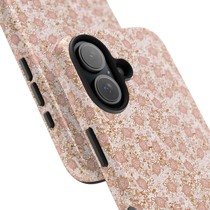 Tough Phone Case - Boho Turtle Design 🐢