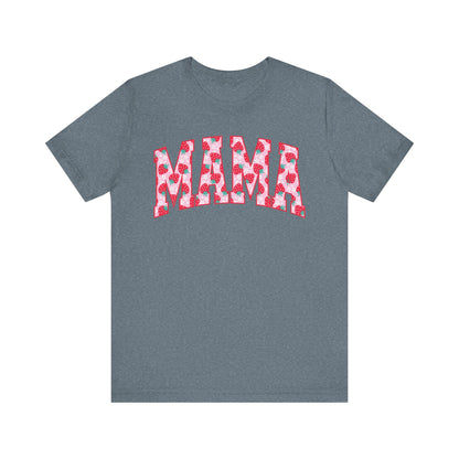 Mama Floral Print Unisex Jersey Tee - Perfect Gift for Moms