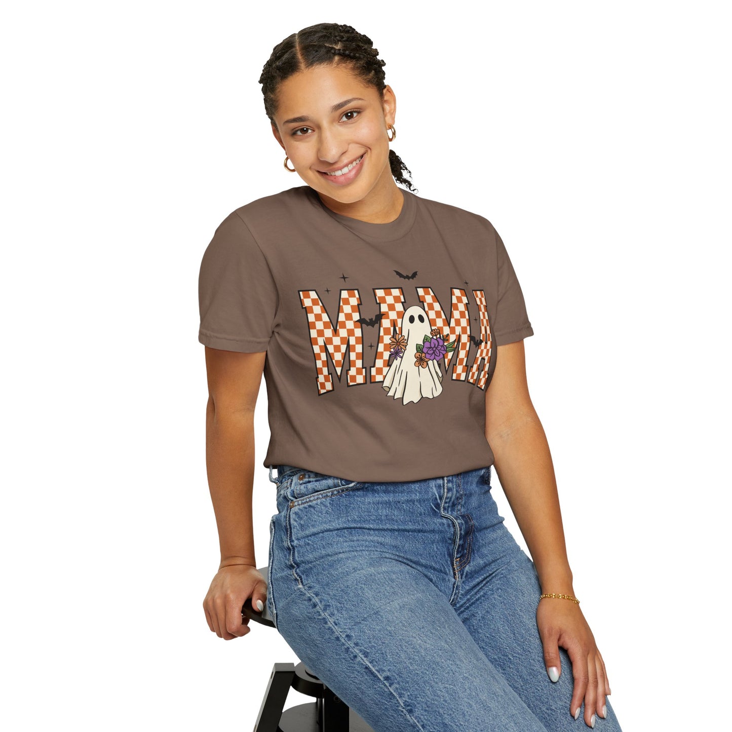 Ghostly Mama T-shirt, Spooky Mama Shirt, Halloween Tee, Gift for Mom, Fall Fashion, Unisex Graphic Tee