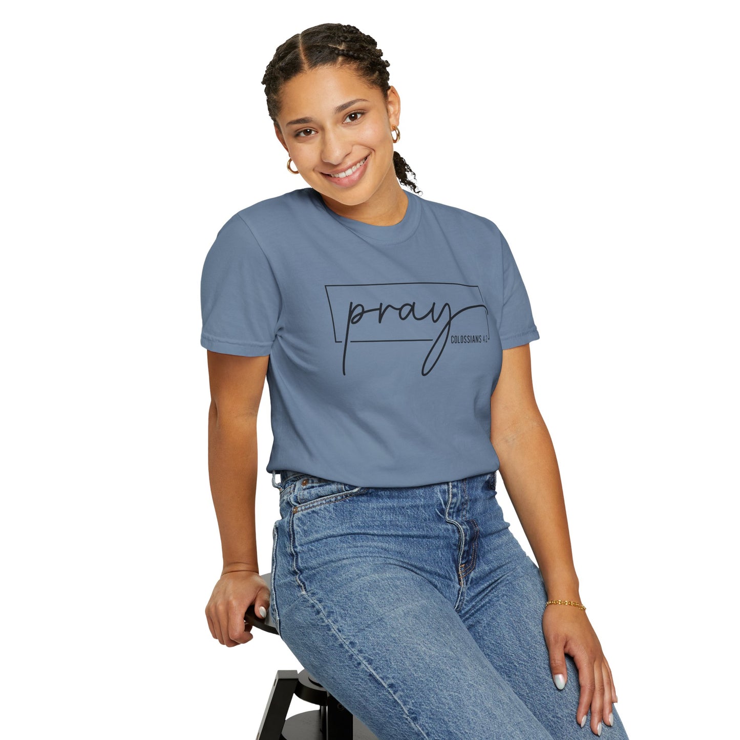 Pray Unisex Garment-Dyed T-Shirt, Faith-based Tee, Inspirational Shirt, Gift for Believers, Casual Faith Wear