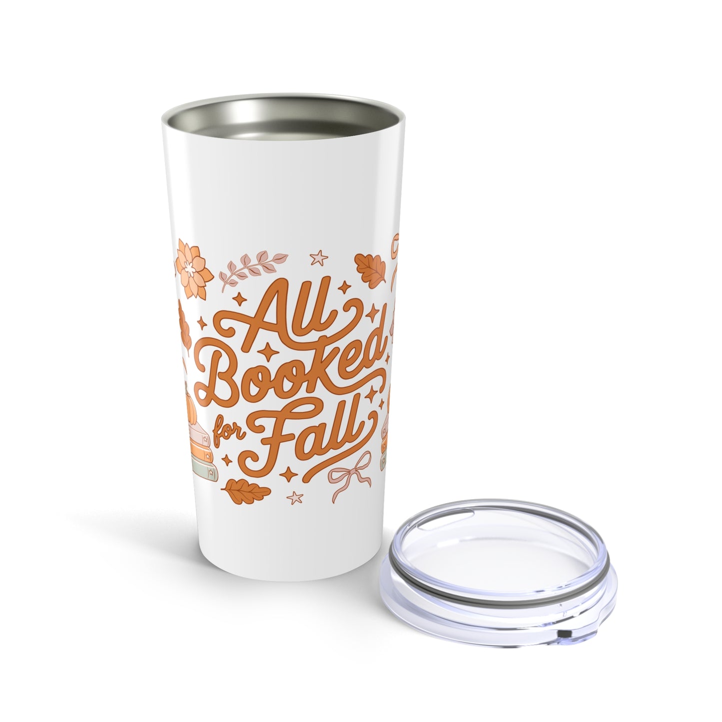 Fall-themed Tumbler, All Booked Up