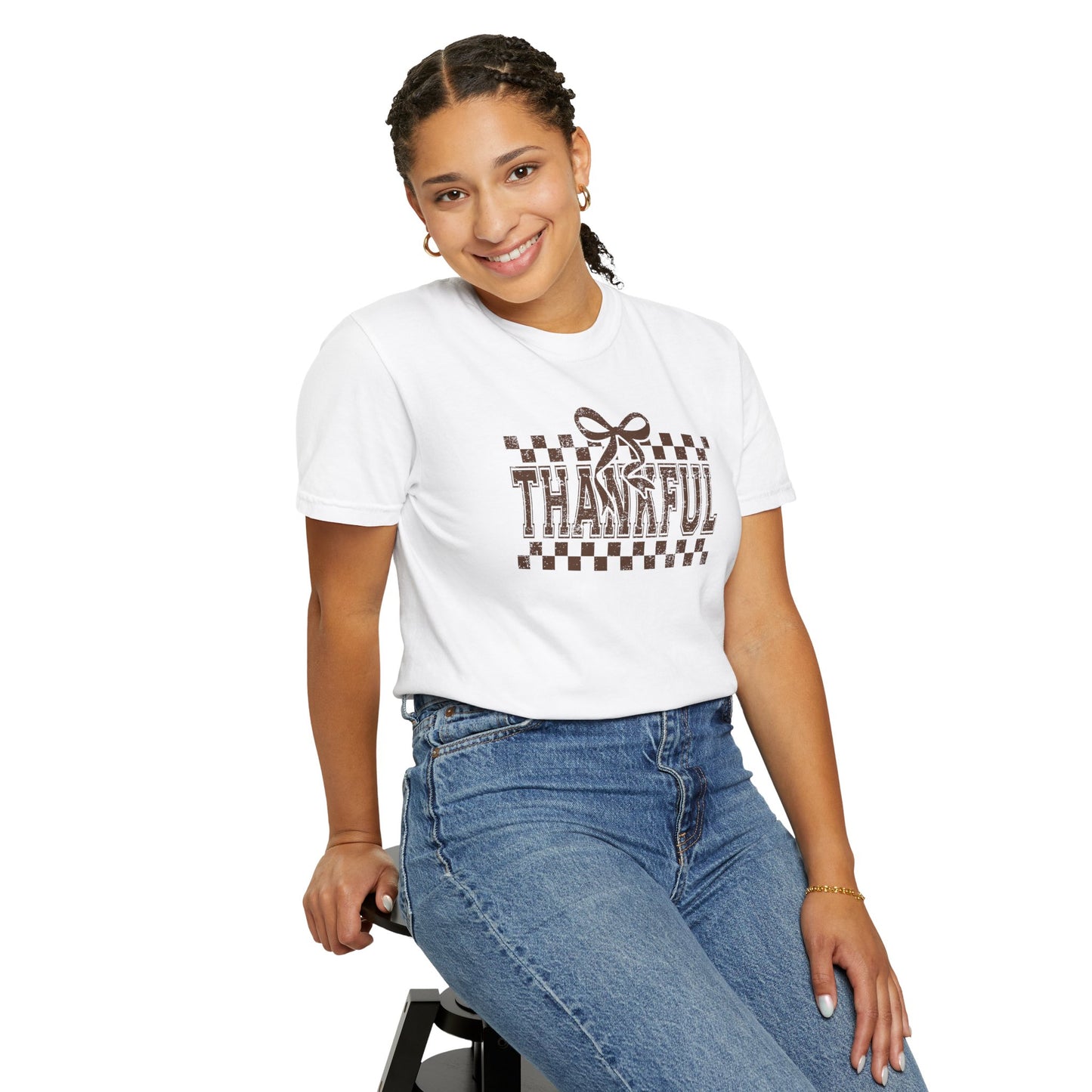 Thankful Unisex Garment-Dyed T-Shirt, Casual Fall Tee, Thanksgiving Gift, Cozy Everyday Wear, Autumn Fashion, Comfortable Tops