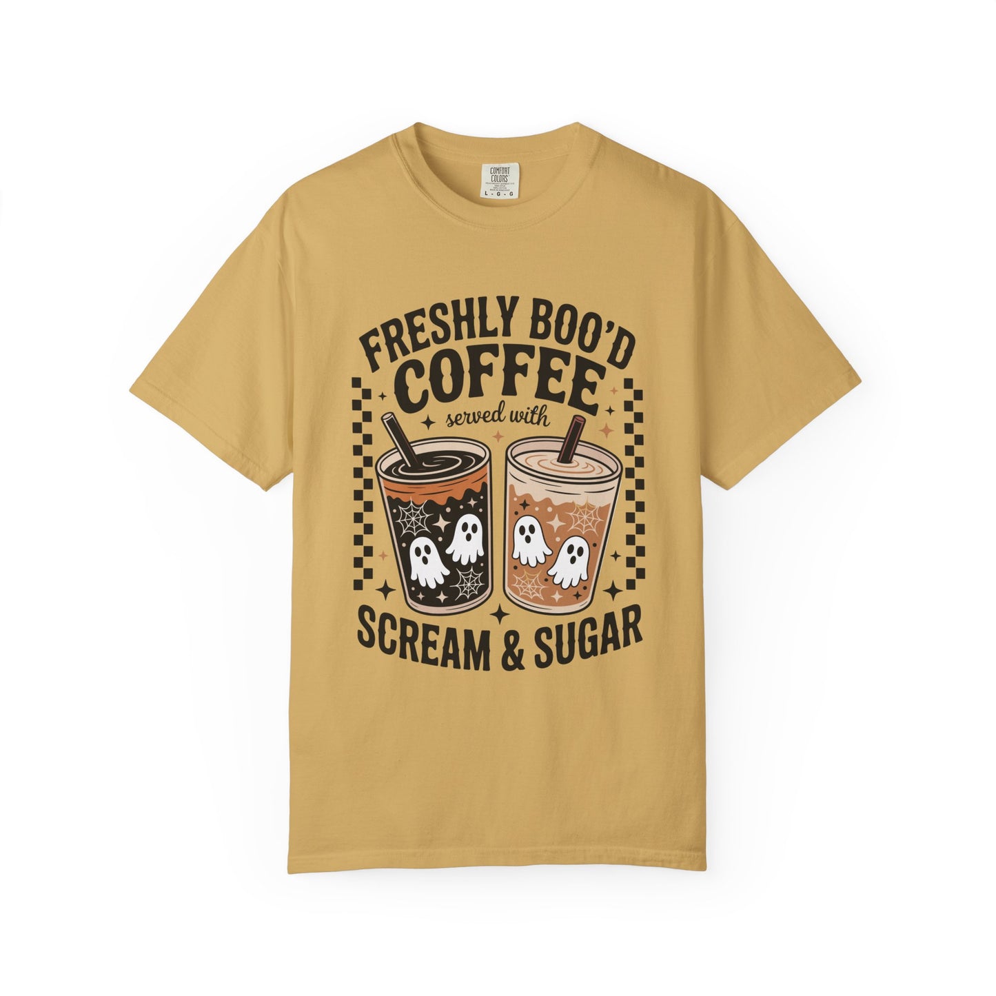 Coffee Themed Unisex T-Shirt - Freshly Boo'd Design for Halloween, Great for Fall, Gift for Coffee Lovers, Perfect for Casual Wear, [...]