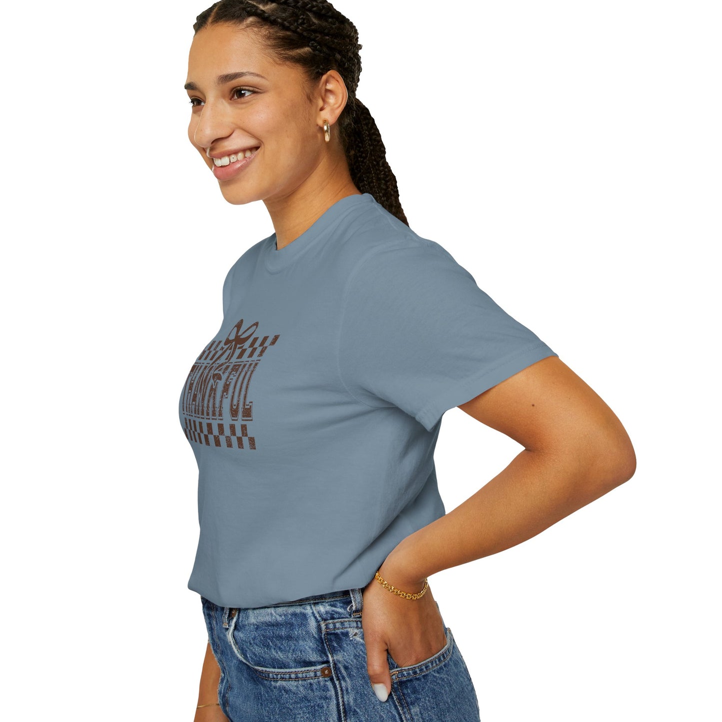 Thankful Unisex Garment-Dyed T-Shirt, Casual Fall Tee, Thanksgiving Gift, Cozy Everyday Wear, Autumn Fashion, Comfortable Tops