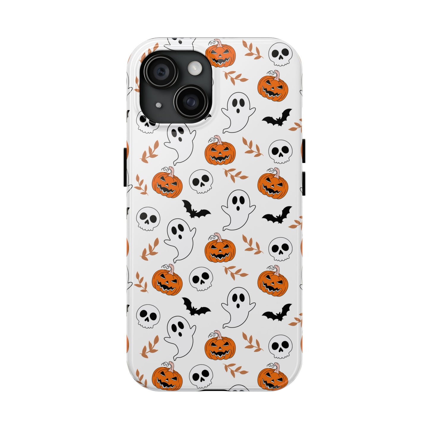 Halloween Themed Tough Phone Cases, Spooky Ghosts & Skulls, Perfect for Fall Decor, Unique Gift for Halloween Lovers, Fun Pumpkin Design