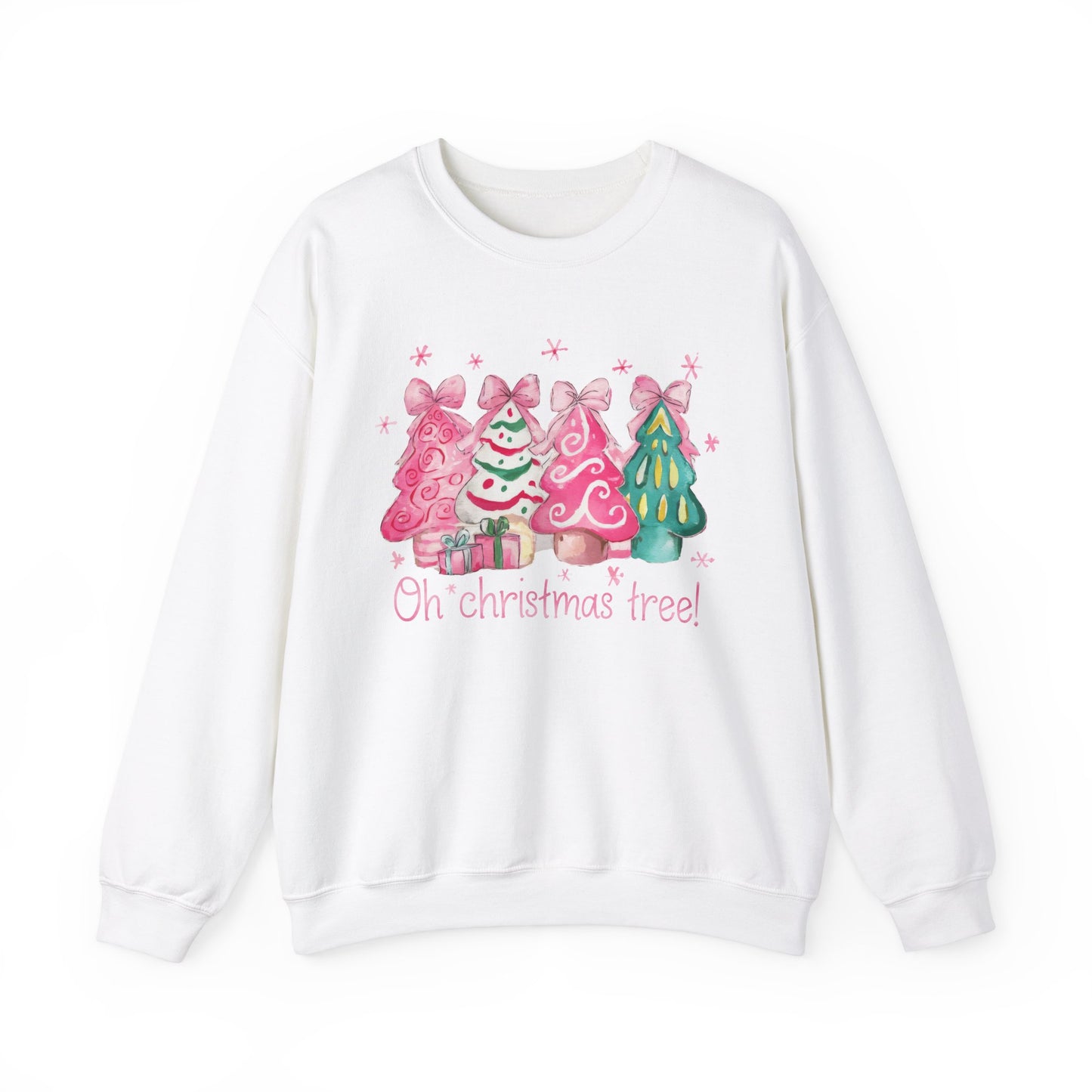 Oh Christmas Tree Sweatshirt - Holiday Cozy Winter Jumper Pullover Xmas Gift, Unisex Crewneck Sweater, Festive Apparel, Christmas Tree Shirt