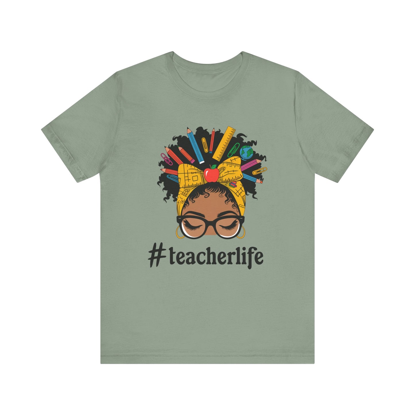 #TeacherLife Unisex Short Sleeve Tee - Celebrate Educators in Style