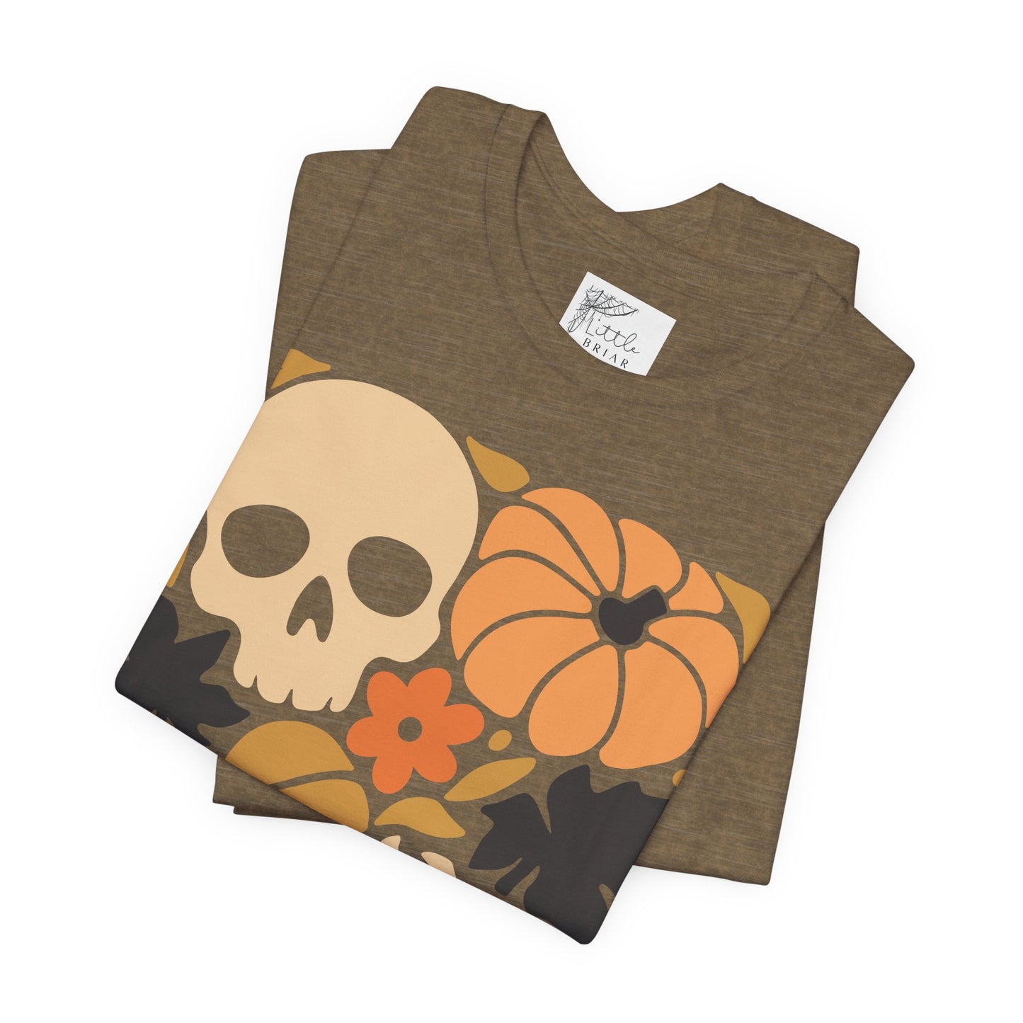 Autumn Vibes Graphic Tee | Halloween Shirt, Fall Apparel, Unisex Tee, Spooky Fashion, Pumpkin Skull Top