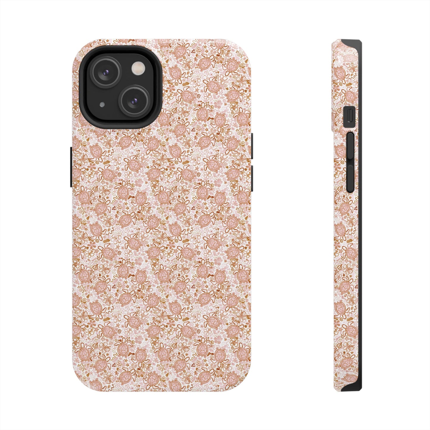 Tough Phone Case - Boho Turtle Design 🐢