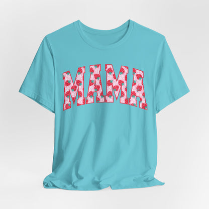 Mama Floral Print Unisex Jersey Tee - Perfect Gift for Moms