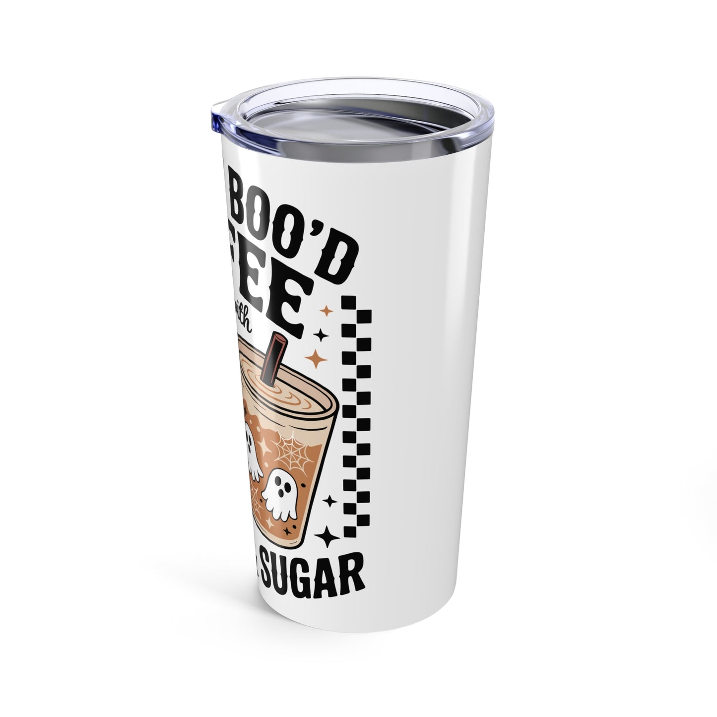 Ghostly Coffee Tumbler 20oz | Perfect for Haunted Gatherings, Coffee Lovers, Halloween Decor, Gift for Friends, Celebrations & More