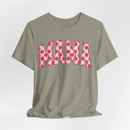 Mama Floral Print Unisex Jersey Tee - Perfect Gift for Moms