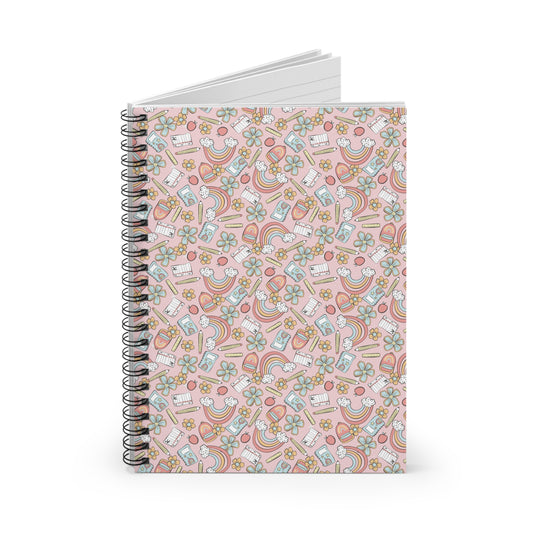 Pastel Teacher Notebook - Ruled Line, Educational Journal, School Supplies, Teacher Gift, Classroom Organizer, Back to School Gift