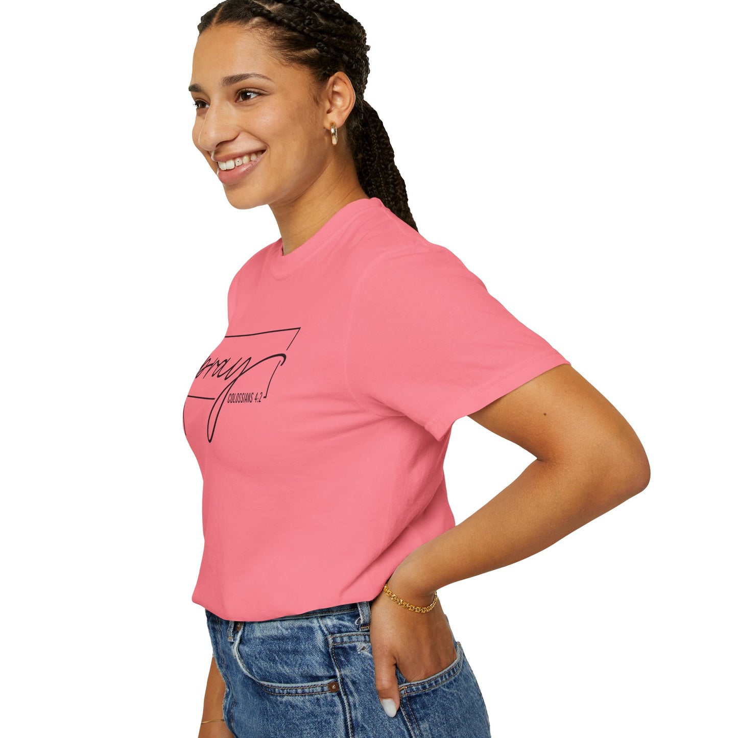 Pray Unisex Garment-Dyed T-Shirt, Faith-based Tee, Inspirational Shirt, Gift for Believers, Casual Faith Wear