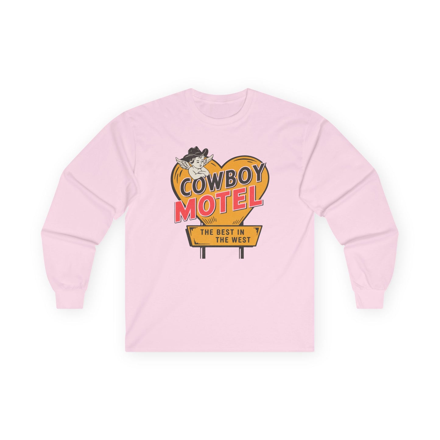 Unisex Long Sleeve Tee - Cowboy Motel Design