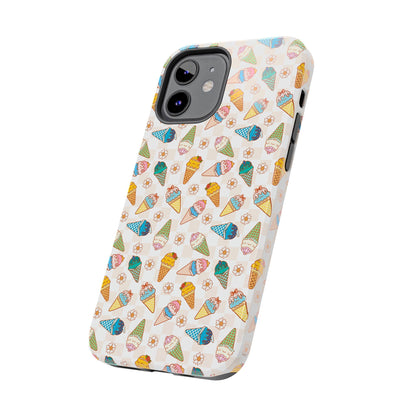Princess Themed Colorful Ice Cream Tough Phone Cases - Fun, Giftable, Summer Vibe, Durable Protection for Your Device, Perfect for Food Lovers, Bright
