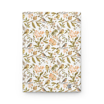 Floral Songbird Hardcover Journal