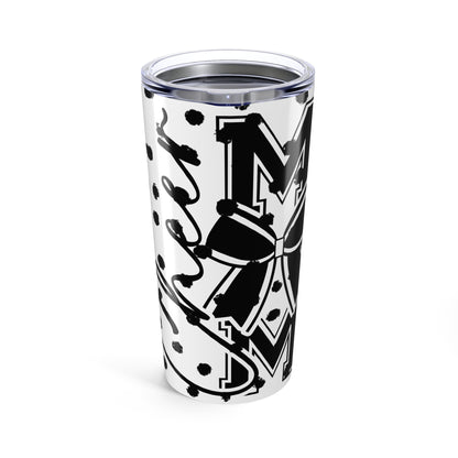 Stylish 20oz Tumbler with Polka Dot Design - Perfect for Gifts, Coffee Lovers, Daily Hydration, Travel Mugs, Unique Drinkware