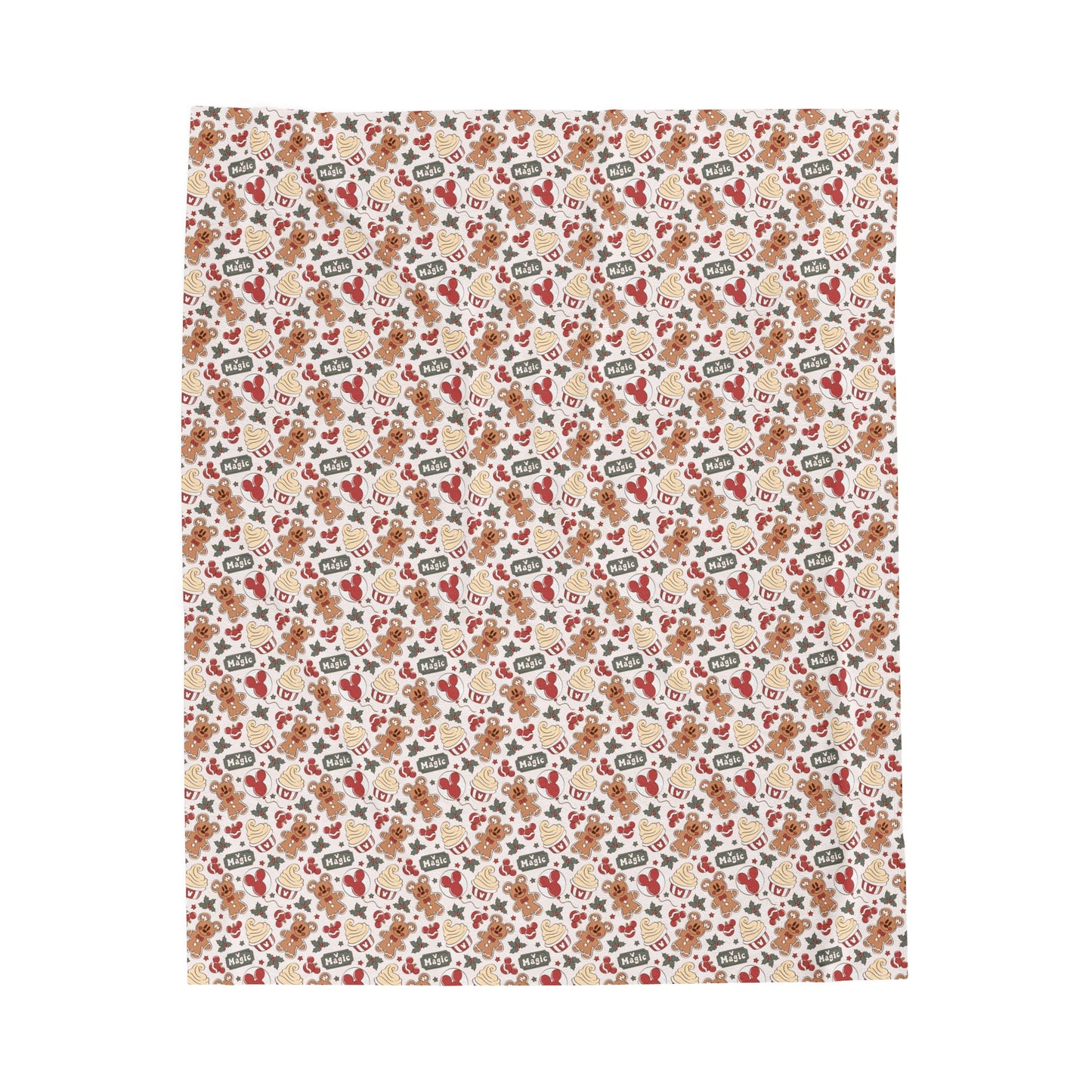 Plush Blanket - Gingerbread Christmas