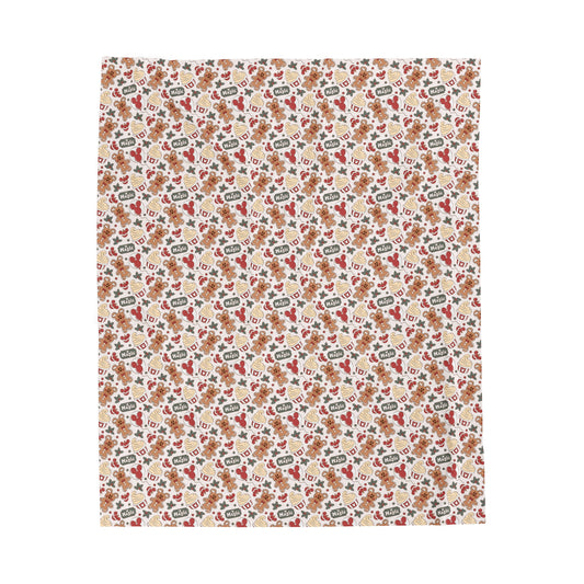 Plush Blanket - Gingerbread Christmas