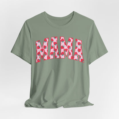 Mama Floral Print Unisex Jersey Tee - Perfect Gift for Moms
