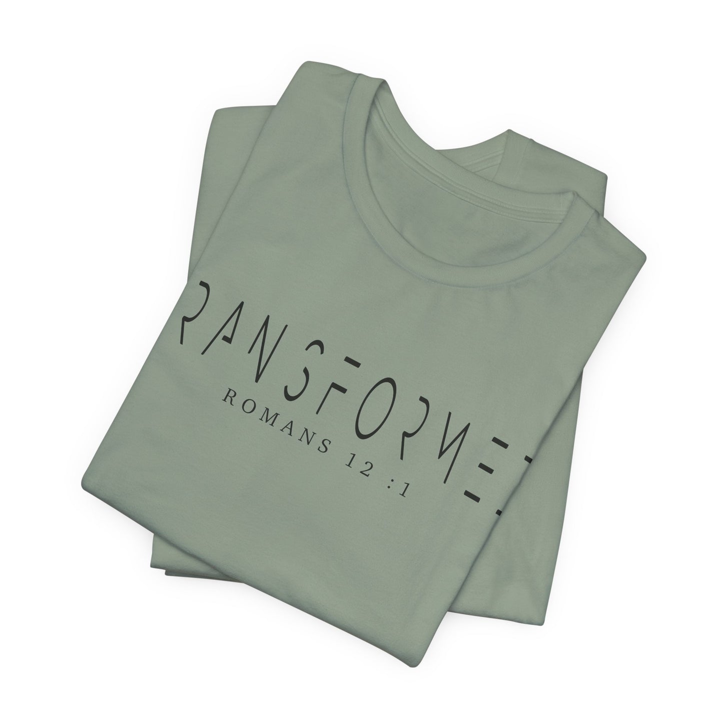 Transformed Tee - Romans 12:1 Inspirational Unisex Jersey Short Sleeve Shirt