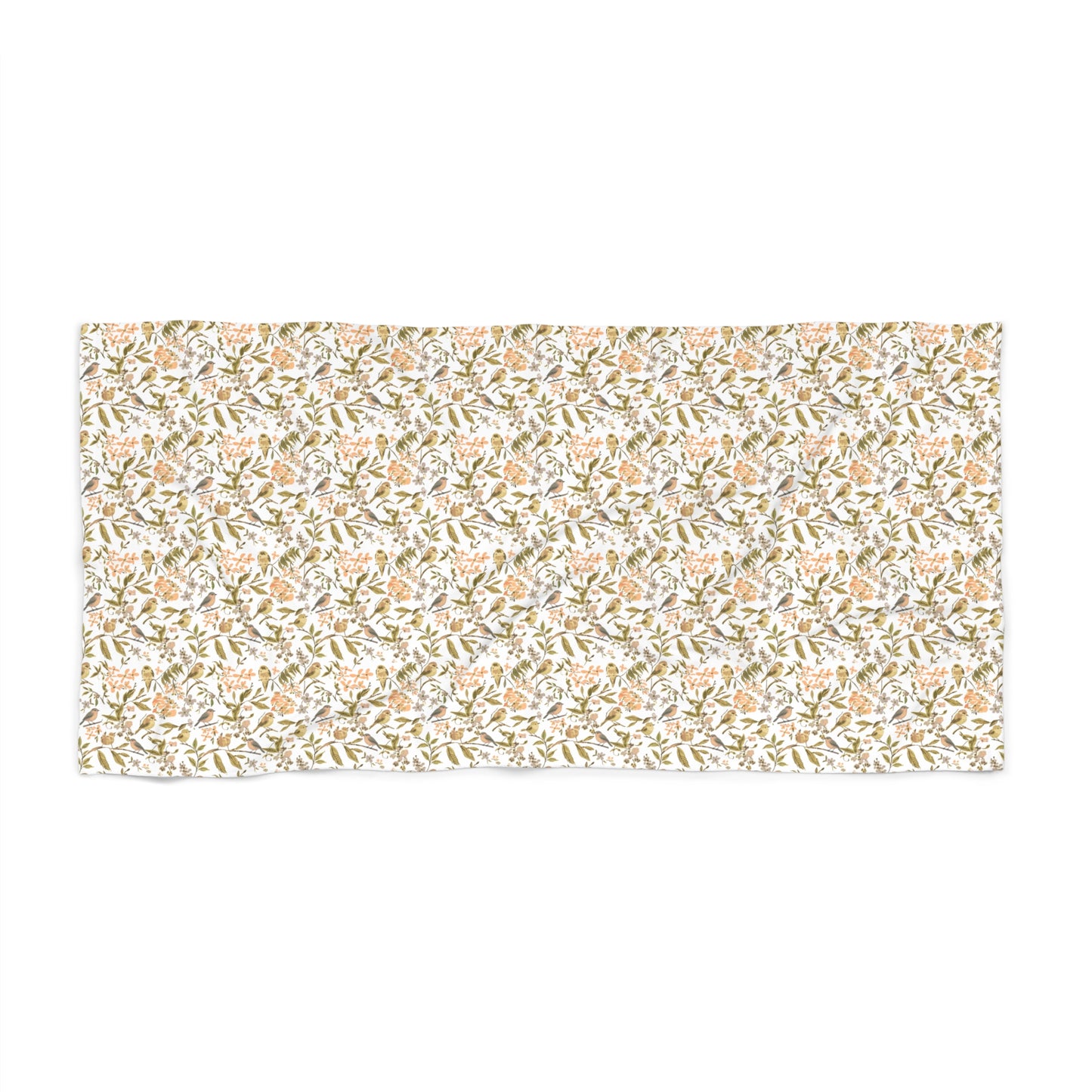 Tropical Floral Beach Towel