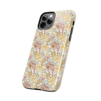 Floral Tough Phone Cases - Durable Protection, Stylish Accessories for Garden Lovers, Nature Enthusiasts, Birthdays, Holidays