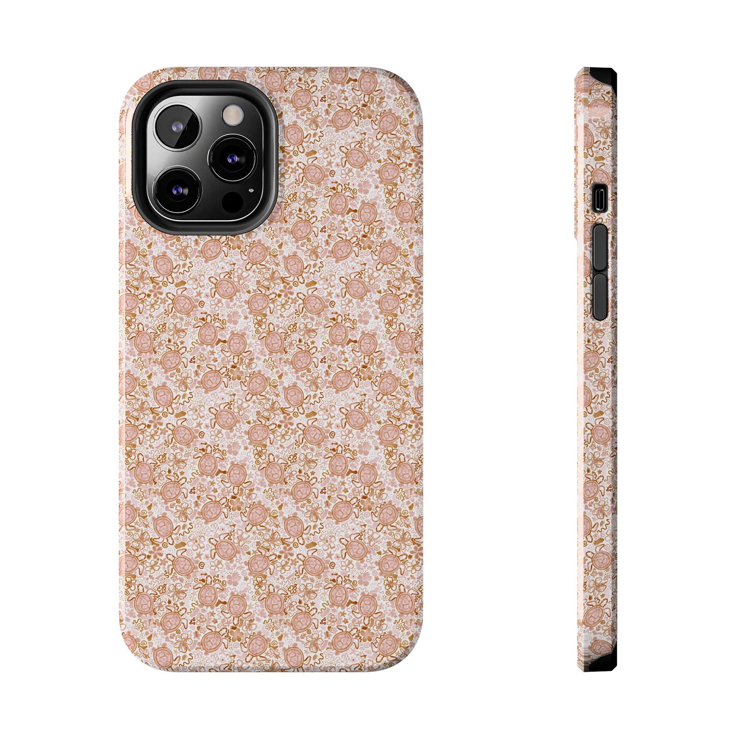 Tough Phone Case - Boho Turtle Design 🐢