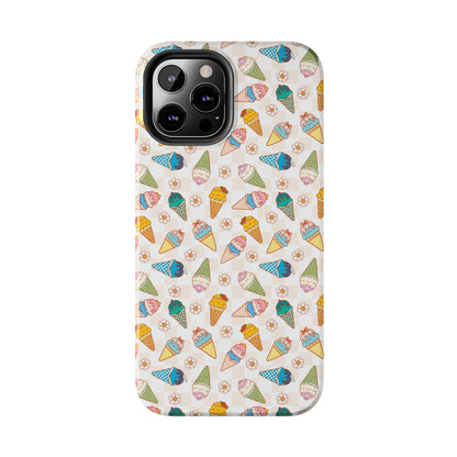 Princess Themed Colorful Ice Cream Tough Phone Cases - Fun, Giftable, Summer Vibe, Durable Protection for Your Device, Perfect for Food Lovers, Bright