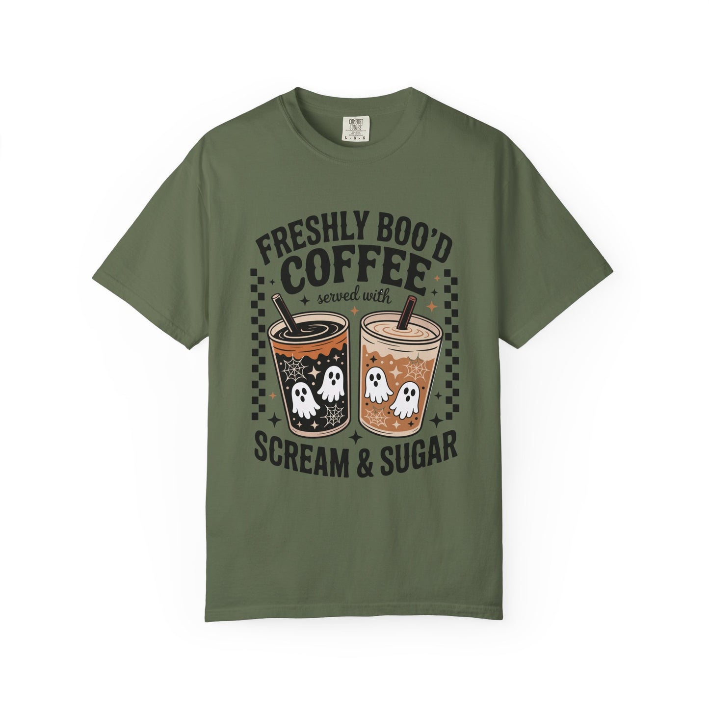 Coffee Themed Unisex T-Shirt - Freshly Boo'd Design for Halloween, Great for Fall, Gift for Coffee Lovers, Perfect for Casual Wear, [...]