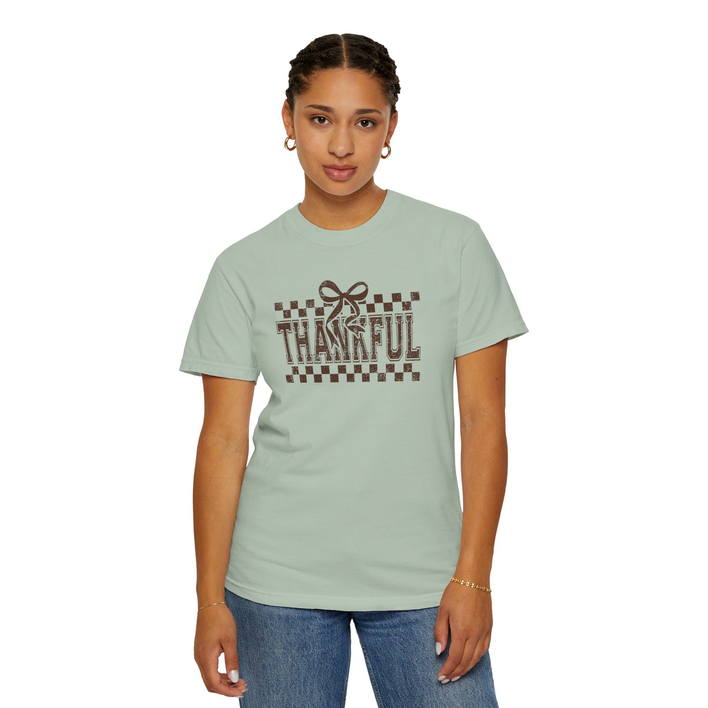 Thankful Unisex Garment-Dyed T-Shirt, Casual Fall Tee, Thanksgiving Gift, Cozy Everyday Wear, Autumn Fashion, Comfortable Tops