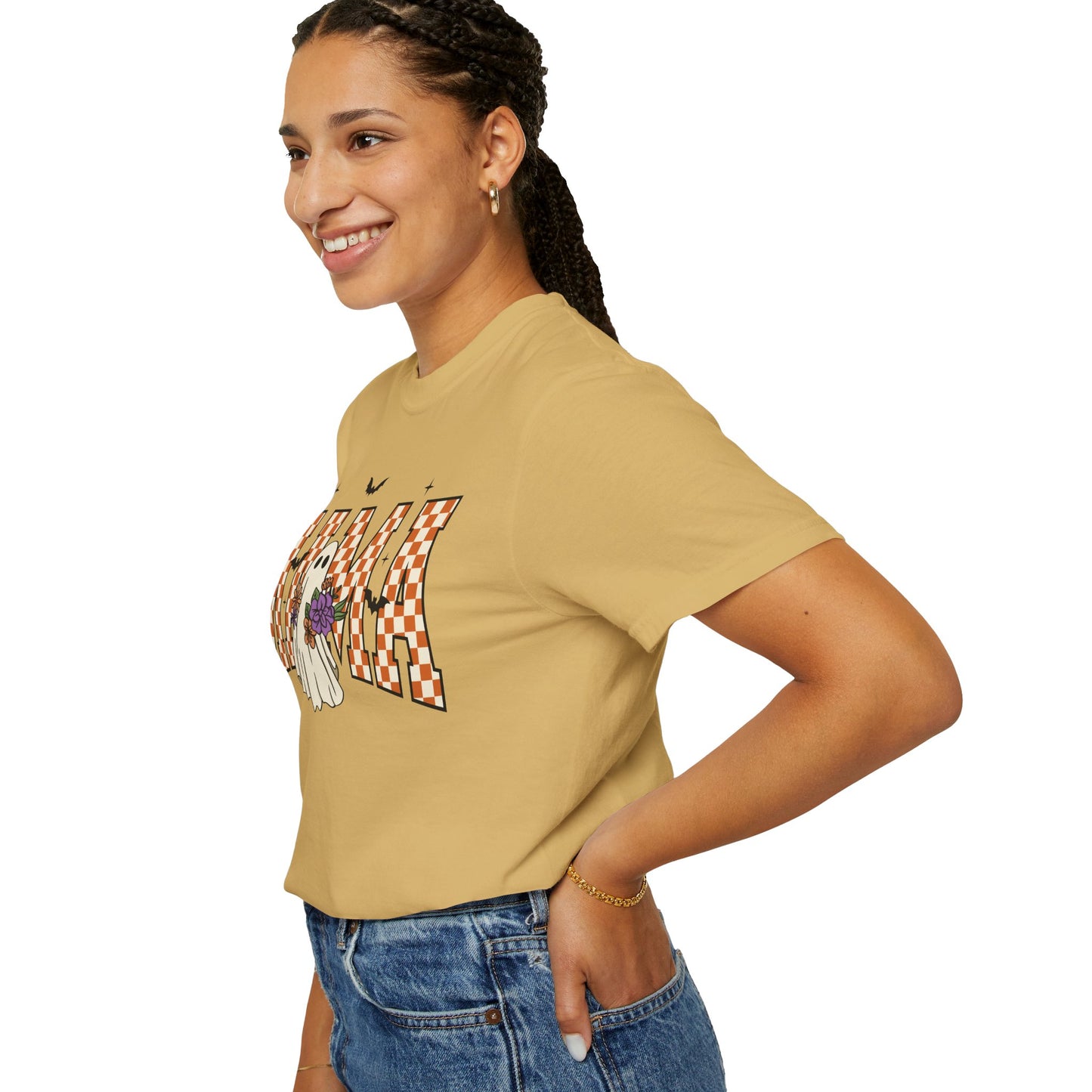 Ghostly Mama T-shirt, Spooky Mama Shirt, Halloween Tee, Gift for Mom, Fall Fashion, Unisex Graphic Tee