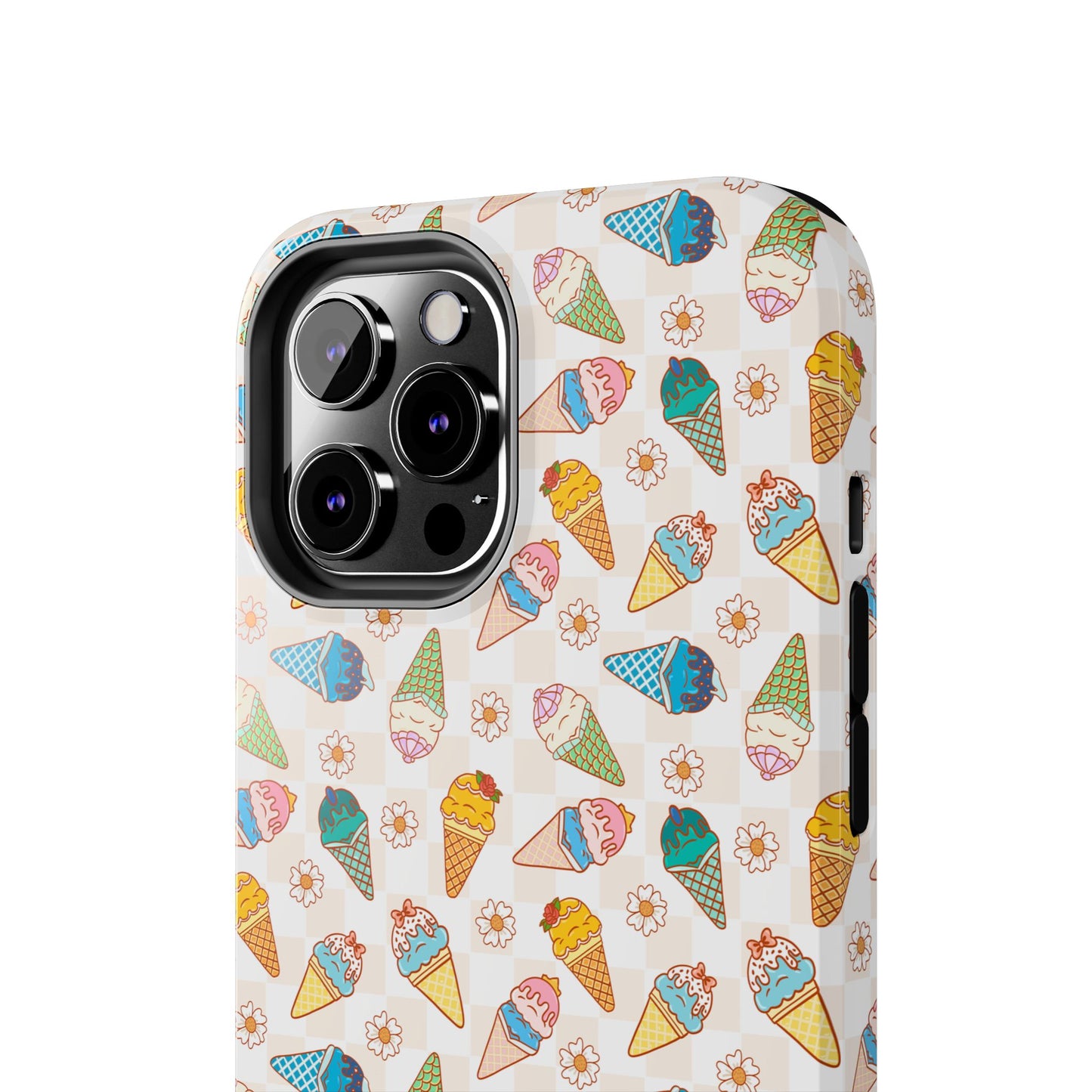 Princess Themed Colorful Ice Cream Tough Phone Cases - Fun, Giftable, Summer Vibe, Durable Protection for Your Device, Perfect for Food Lovers, Bright