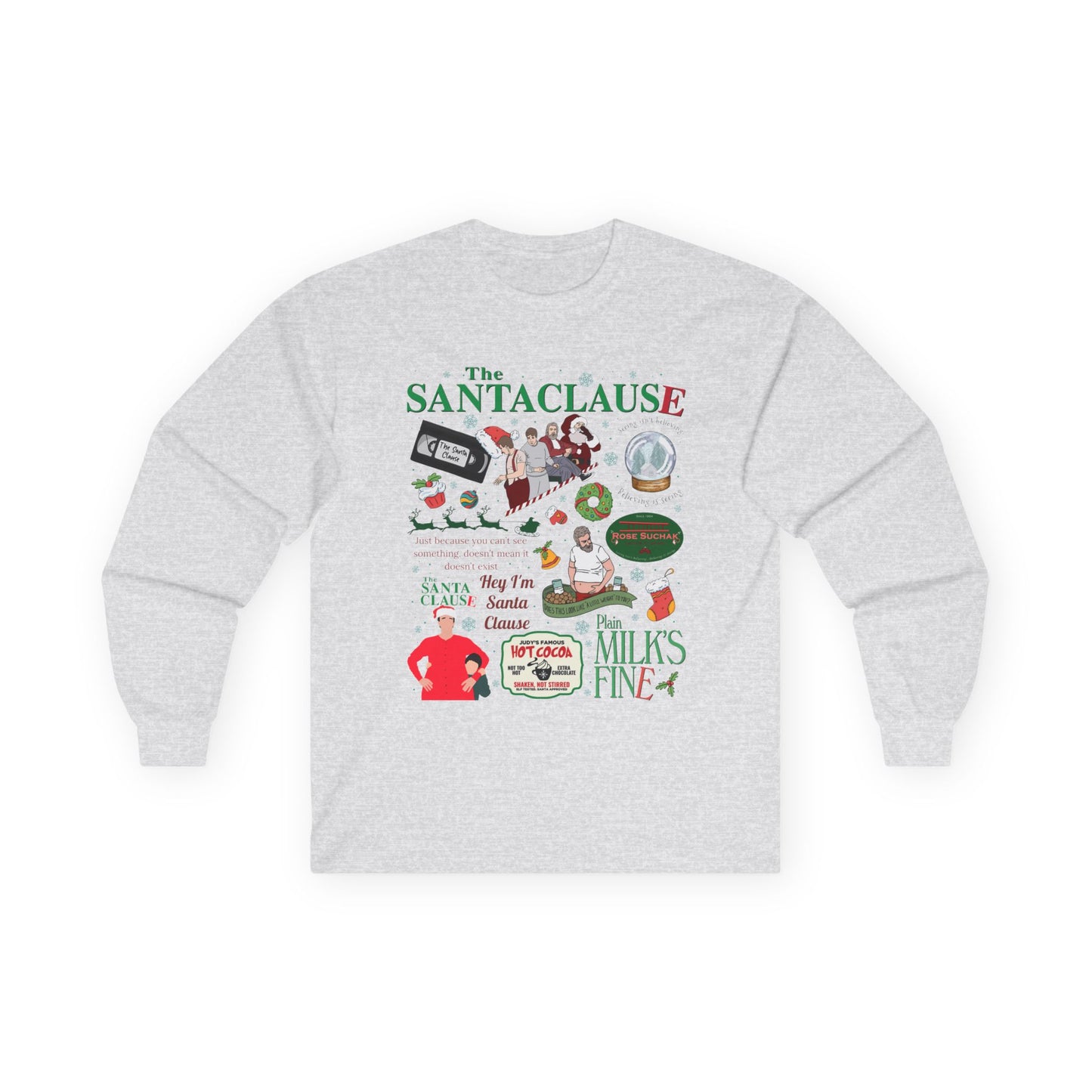 Festive Santa Claus Long Sleeve Tee