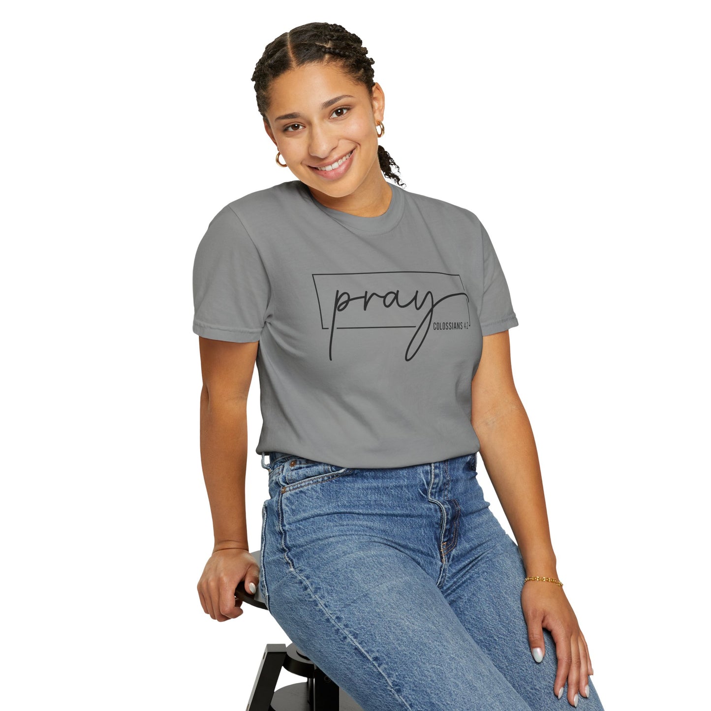 Pray Unisex Garment-Dyed T-Shirt, Faith-based Tee, Inspirational Shirt, Gift for Believers, Casual Faith Wear